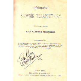 Příruční slovník terapeutický (lékařství, latina, odborná terminologie, medicína; polokožená vazba - vazba kůže)